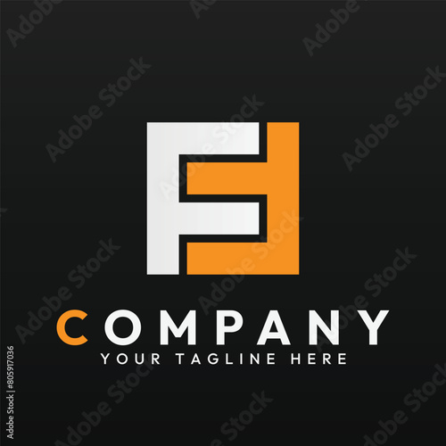 Logo vector template of letter FF or S