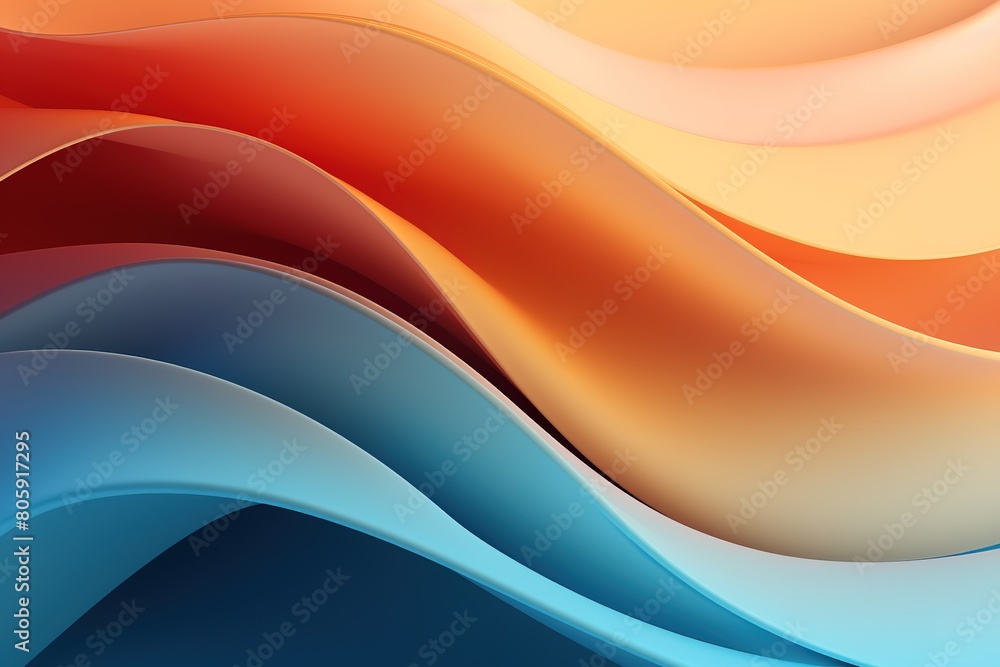 A colorful wave with a red stripe on the left and a yellow stripe on the right A colorful wave with a red stripe on the left and a yellow stripe on the right