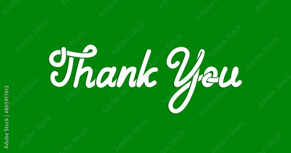 Thank you animation. Handwritten text calligraphy animated on the green screen alpha channel. Great for wishes, celebrations, Events, Messages, and festivals. Transparent background. Alpha Channel. Thank you animation. Handwritten text calligraphy animated on the green screen alpha channel. Great for wishes, celebrations, Events, Messages, and festivals. Transparent background. Alpha Channel.