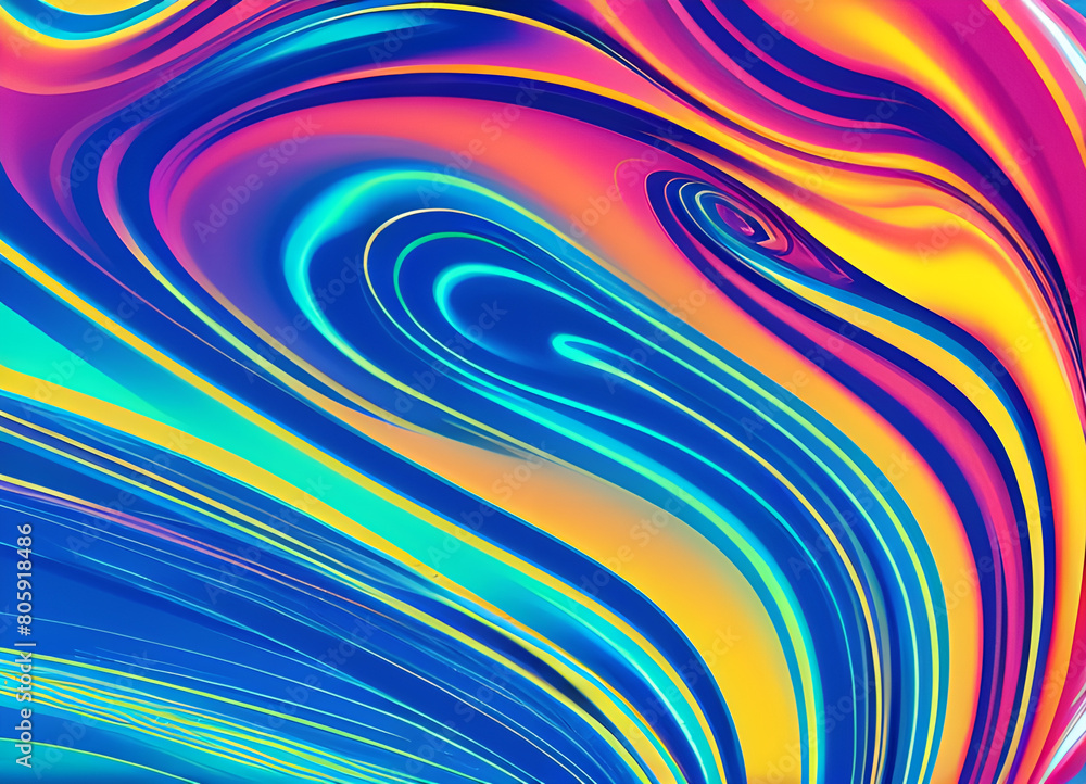 Colored background with a rainbow pattern,Bright stylish modern wave background in different colors,generative ai Colored background with a rainbow pattern,Bright stylish modern wave background in different colors,generative ai