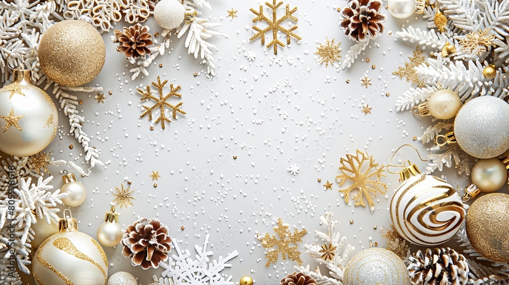Snowy Elegance: New Year Banner Snowy Elegance: New Year Banner