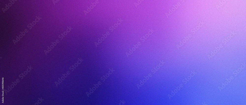 Fototapeta premium blue and purple gradient blur abstract background with grain noise texture