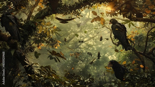 Avian Symphony in the Canopy photo
