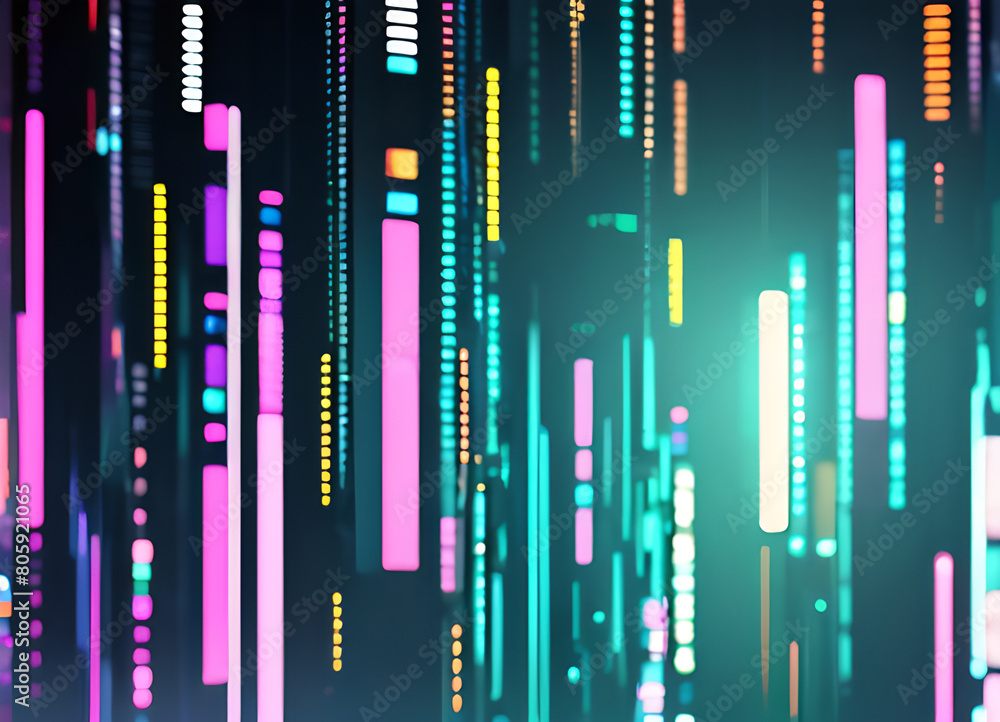 Obraz premium Blue tech lines universal background simple science and technology business line technology background.background vortex and use it as your wallpaper, posters and banners.Generative AI 