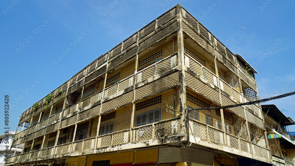 old house in the streets of battambang