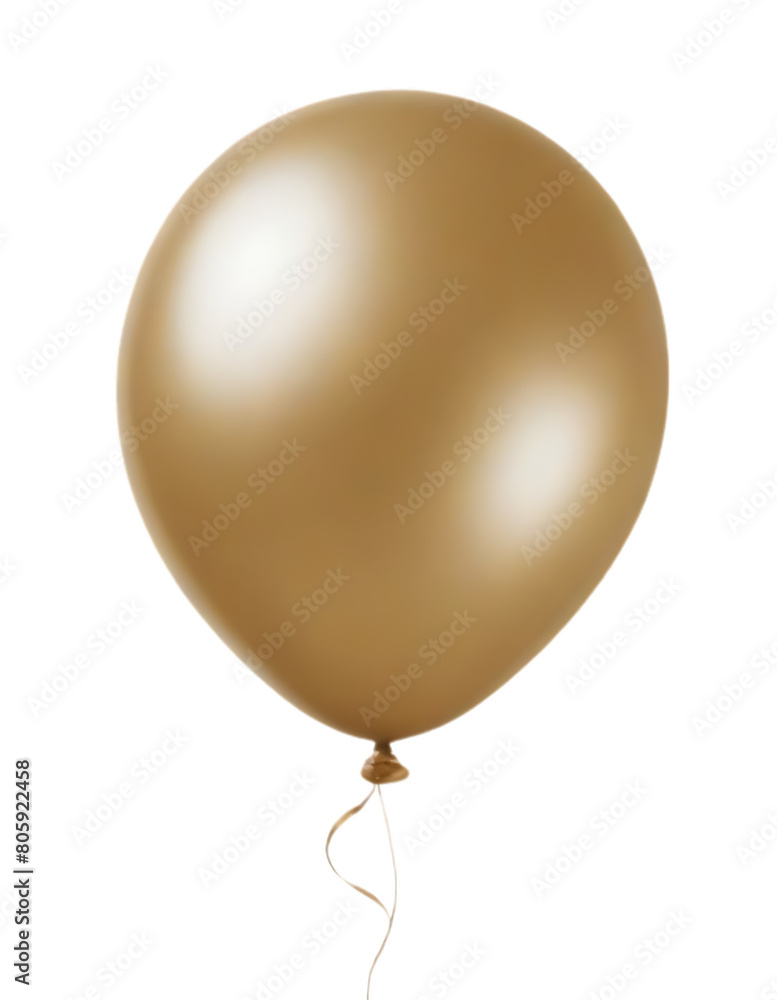 Golden on Isolated transparent white background