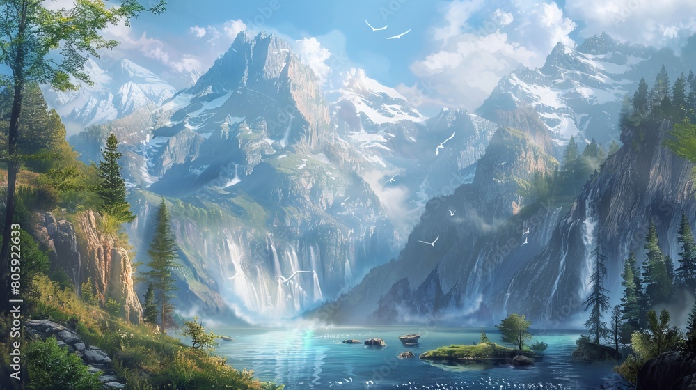 Cliffs of Serenity and Soaring Peaks