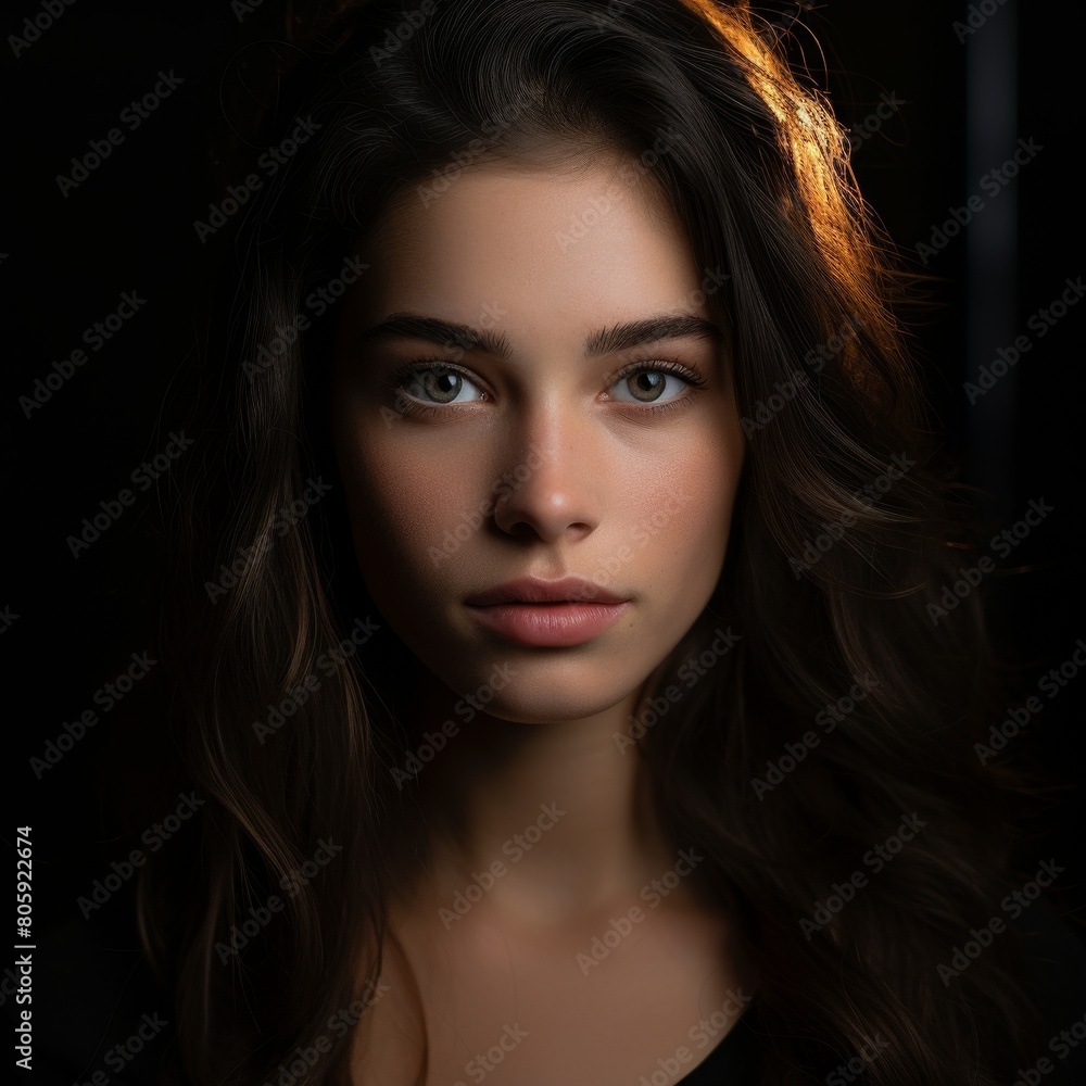 Captivating portrait of a mysterious woman Captivating portrait of a mysterious woman