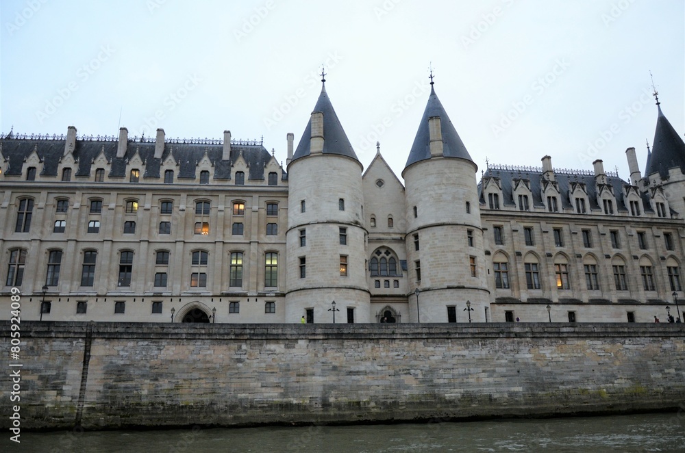 Paris, France 03.26.2017: La Conciergerie, former prison transformed into courts