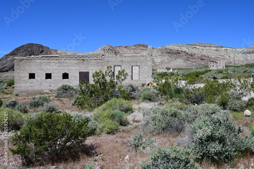 An abandoned Jail at a Ghost town called Rhyolite.