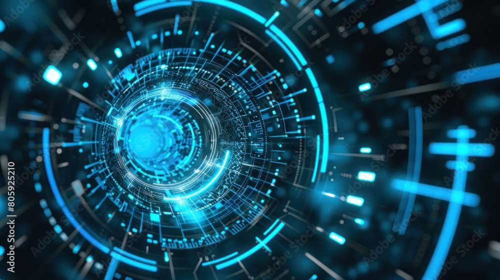 Obraz premium abstract background technology hologram