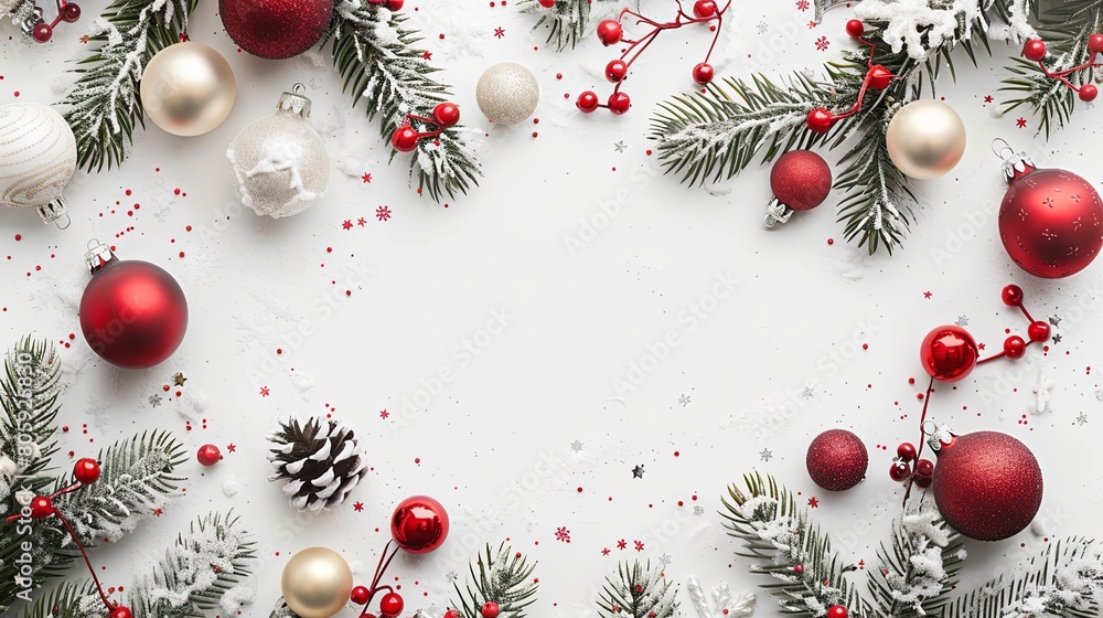 Snowy Elegance: New Year Banner Snowy Elegance: New Year Banner
