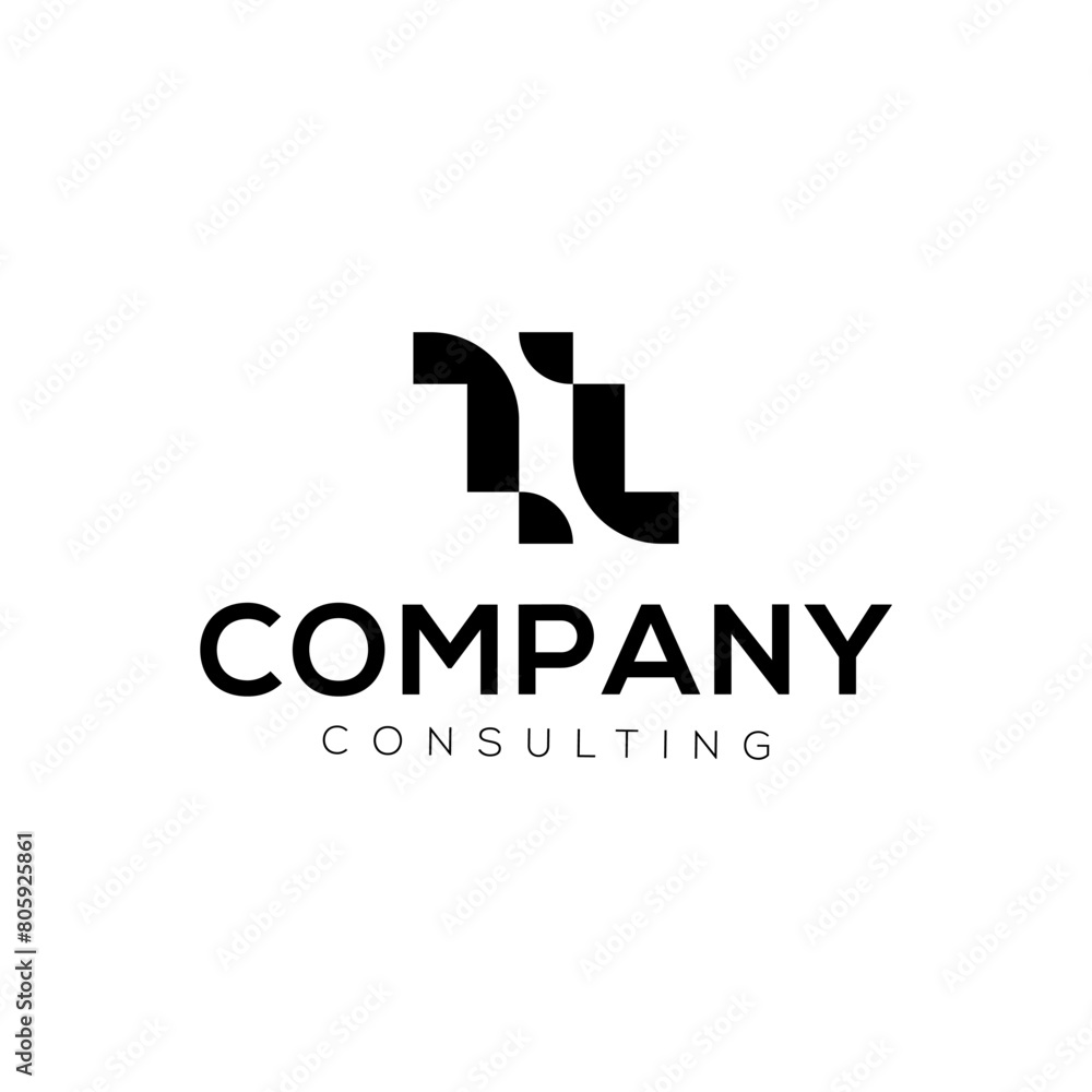 Classic T, L Initial mark logo design template Classic T, L Initial mark logo design template