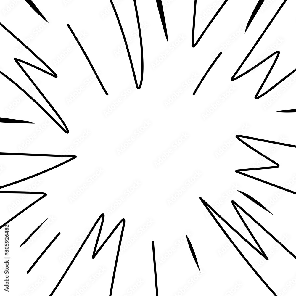 Abstract comic book flash explosion radial line Abstract comic book flash explosion radial line