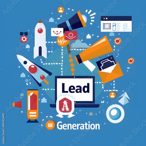 Dynamic Visual Guide to Lead Generation Techniques photo