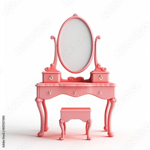Dressing table coralpink photo