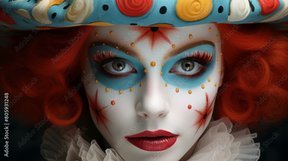 Obraz premium Colorful and creative makeup art