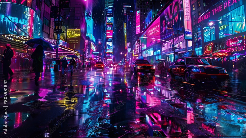 Neon Dreamscapes: The Electric Tapestry of Nighttime Cities