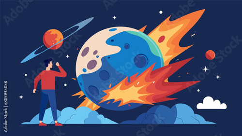 One participant outlining their doomsday scenario of a massive asteroid collision causing a catastrophic impact on the planet and rendering it.