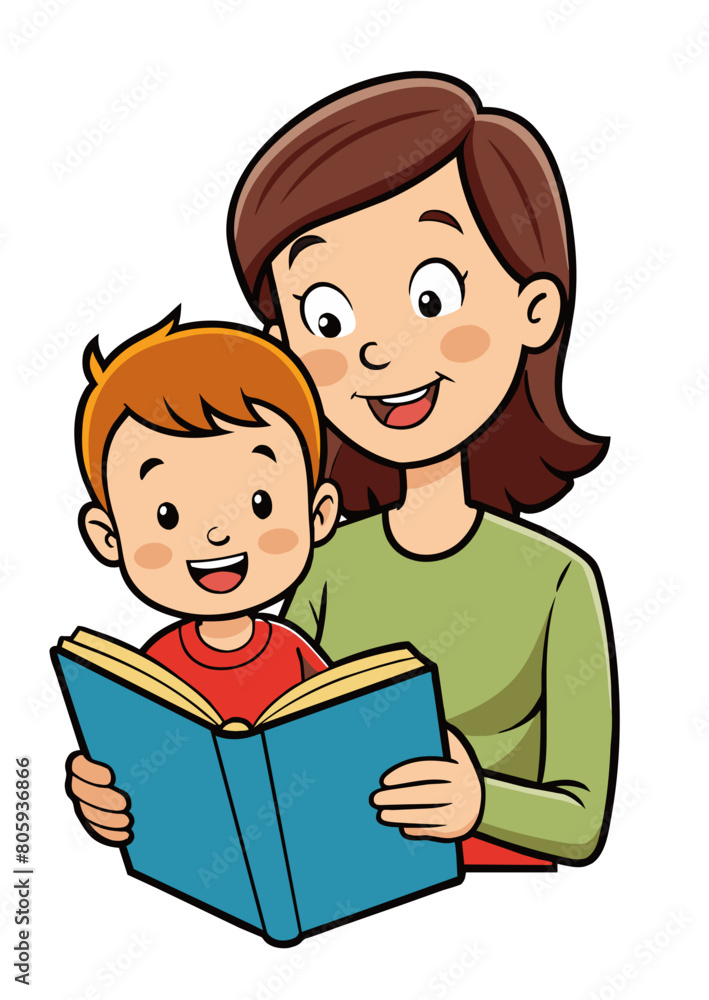 parent reading a book parent reading a book