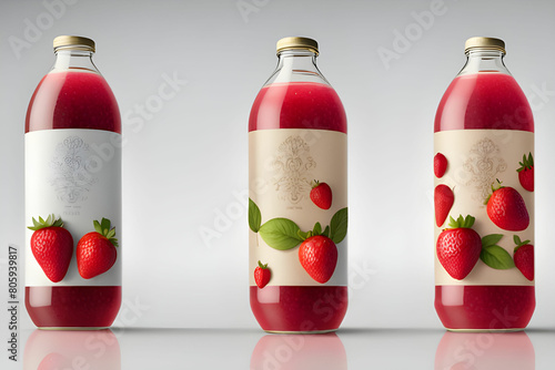 Berry burst the sensational saga of strawberry juice splash  photo