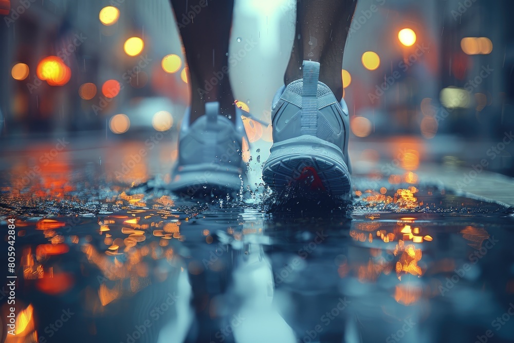 Obraz premium global running Day greeting card professional photography