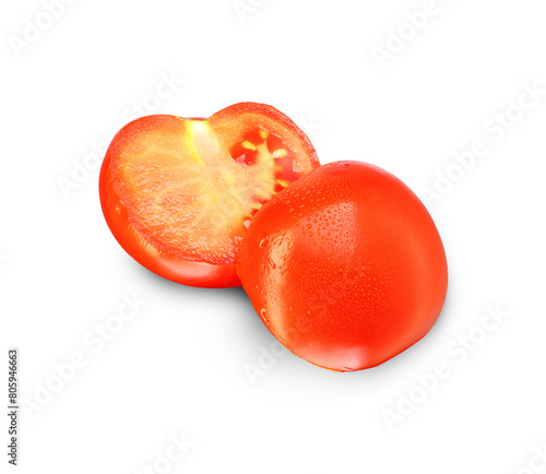 sliced ​​ripe tomato