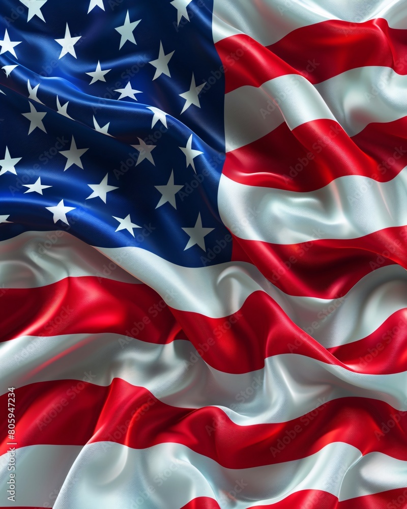American Flag Wave Close Up for Memorial Day or 4th of July American Flag Wave Close Up for Memorial Day or 4th of July