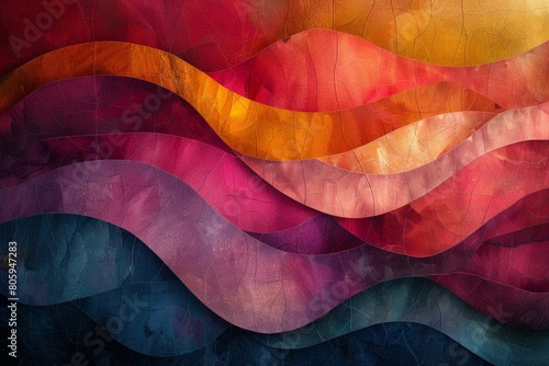 abstract background in colors and patterns for World Art Nouveau Day photo