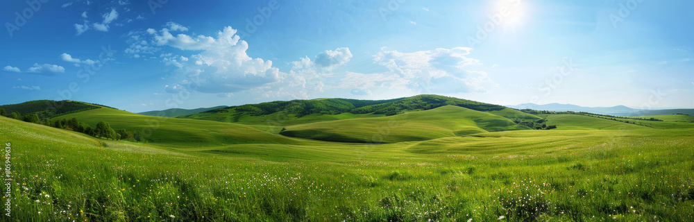 landscape with sky and clouds