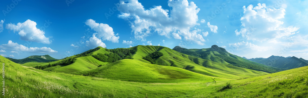 Fototapeta premium landscape with sky and clouds