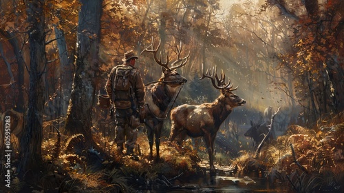 The Bonding of the Hunt: Camaraderie Among Hunters © xelilinatiq