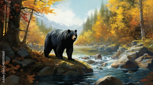 River Quest: Bear Fishing in the Woods