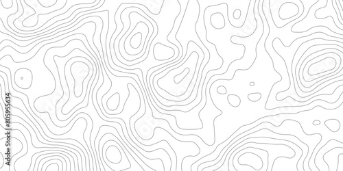 White topography simple vector lines contour wallpaper for print works