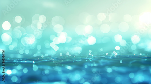 Soft cyan and baby blue gradient blur background, creating a serene and calming atmosphere