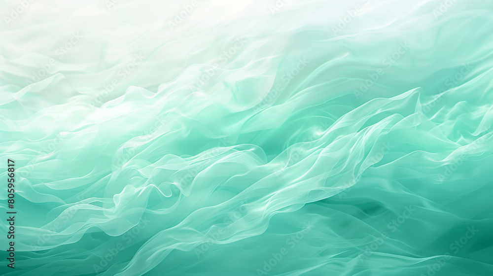Soft hues of seafoam green and mint blend in a serene gradient blur, evoking calmness and tranquility, perfect for backgrounds or designs Soft hues of seafoam green and mint blend in a serene gradient blur, evoking calmness and tranquility, perfect for backgrounds or designs
