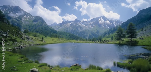 lake and mountains © MuhammadRamzan
