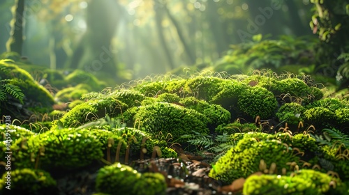 The Hidden Universe: Exploring the Microcosm of a Moss photo