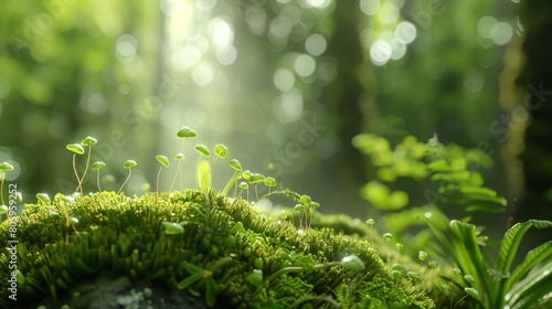 The Hidden Universe: Exploring the Microcosm of a Moss photo