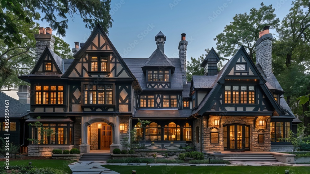 The Intricate Tudor Residence with Soaring Gables
