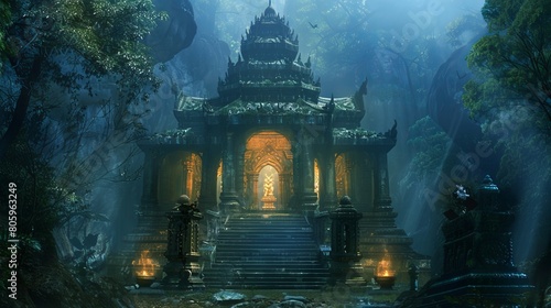 The Sacred Temple: A Sanctuary of Tranquility and Spirituality