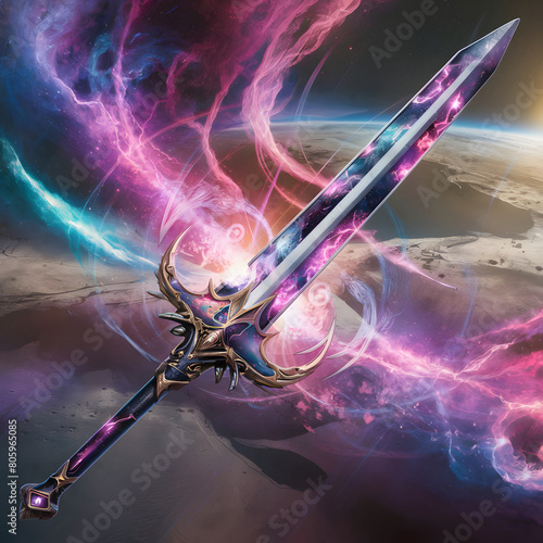 Sword made from nebula photo