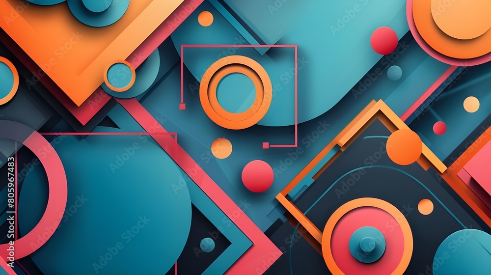 background with red and blue circles background with red and blue circles