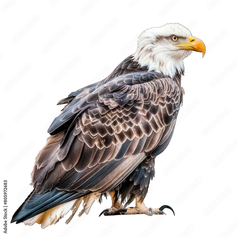 side view of eagle transparent isolated on white png side view of eagle transparent isolated on white png