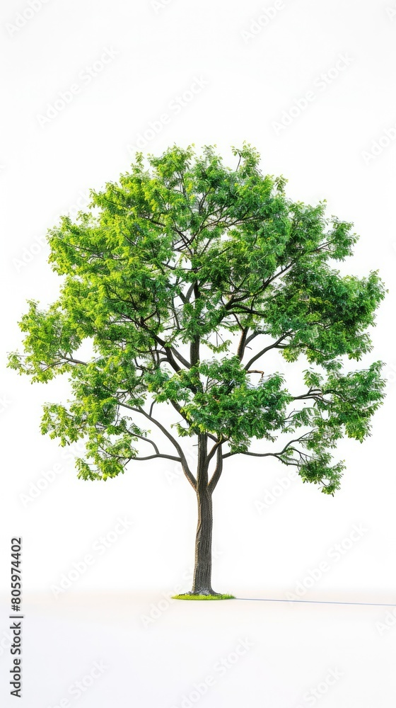 Serene Green Tree Illustration Serene Green Tree Illustration