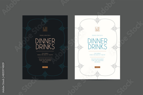 Dinner Drinks Invitation