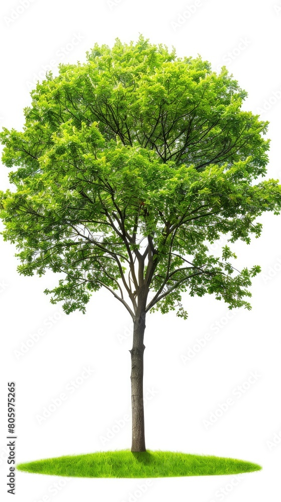 Serene Green Tree Illustration Serene Green Tree Illustration