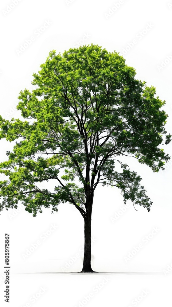 Serene Green Tree Illustration Serene Green Tree Illustration