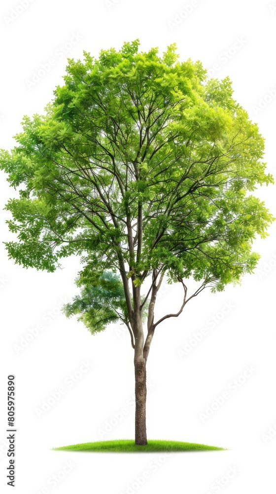 Serene Green Tree Illustration Serene Green Tree Illustration