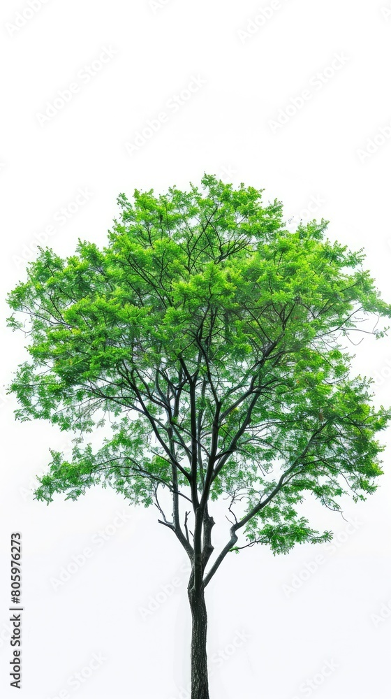 Serene Green Tree Illustration Serene Green Tree Illustration